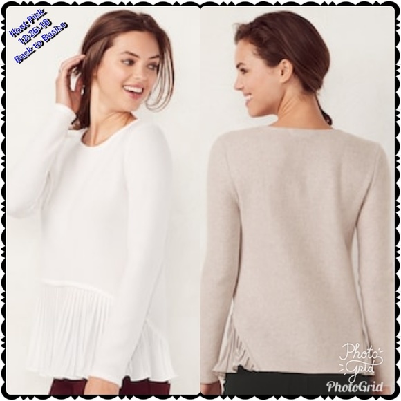 LC Lauren Conrad Tops - 2x$18 LC Lauren Conrad Pleated Hem Babydoll XL